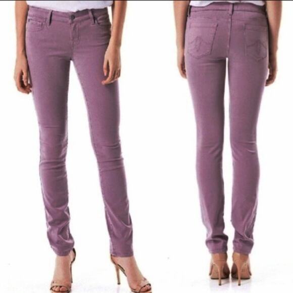 Level 99 Skinny Straight Jeans Women 30 Lily Lavender Tencel High Rise NWT - Picture 3 of 10